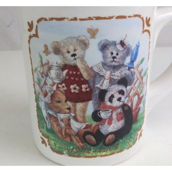 Tb Toy Trading Co 100th Anniversary Of The Teddy Bear 1902-2002 Coffee Cup 5.75" - Picture 2 of 7